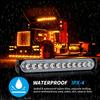 Anki HappiGo ANKIA 2PCS LED Side Marker Strobe Warning Lights Grille Lamp Flashing Beacon Blinker Emergency Hazard for Tow Car Truck Trailer Pickup