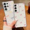 Bowknot Pattern Phone Case For Samsung Galaxy A57 A37 A17 A56 A16 A55 A36 A26 A15 A35 A54 A53 5G Clear Shockproof Soft TPU Cover
