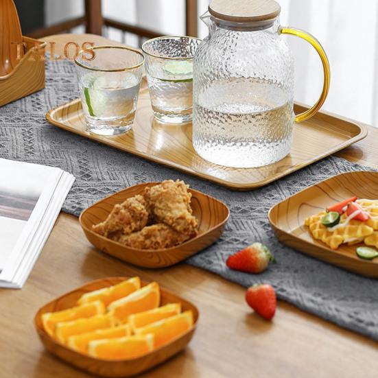 4/8Pcs Spit Bone Dish Large Capacity Storage Rounded Edges Reliable Cake Fruit Dessert Tableware Tray Restaurant Accessories