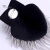 Rivet Charretera Shoulder Epaulette Decorative Pin Design Stage Decoration Hip-hop Style Fashion Chain Tassel for Men