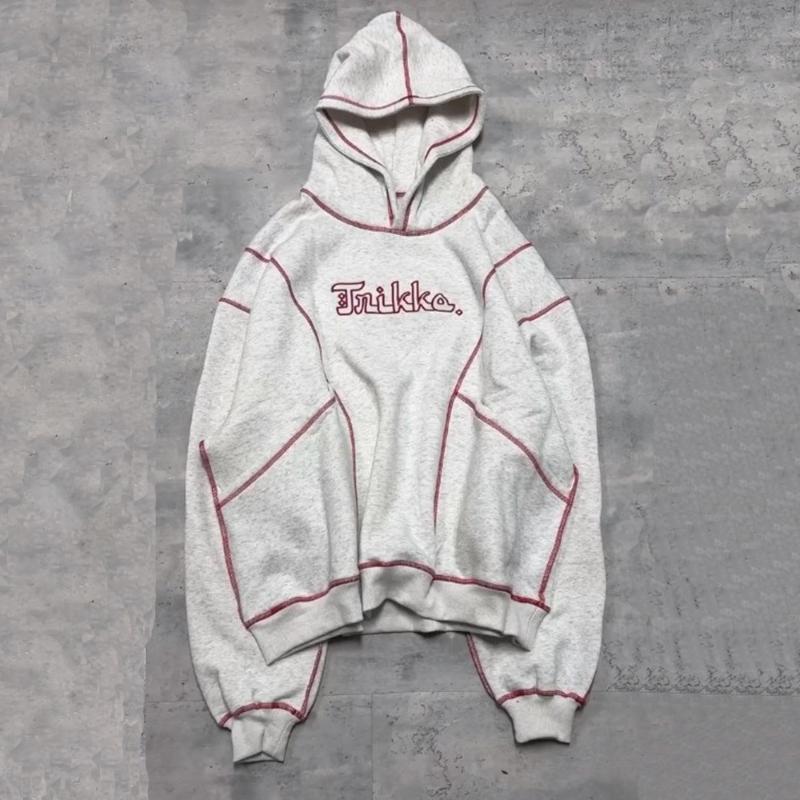 

Европейская и американская вышивка букв осень-зима внешний шов уличный хип-хоп худи мужские и женские пуловеры XL серый