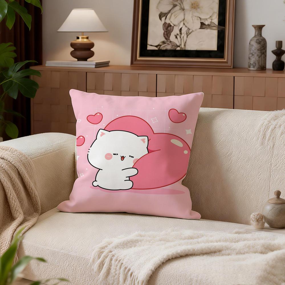 Cute Milkbear Cushion Cover Cushion Cover Set 4Pcs 50x50 45x45 40x40 Pillowcase Decorative Sofa Home Decor