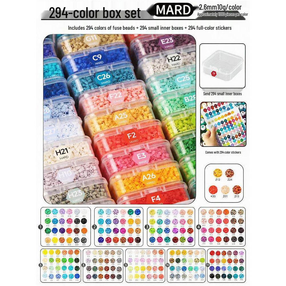 Haus 294 Color Fusion Perler Perlen Nachfüllset - 221 Spezialfarben DIY-Materialien