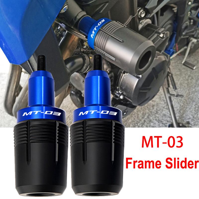 Für Yamaha mt03 MT-03 MT25 2014- 2022 2023 Motorrad Zubehör Auspuff Slider Crash Fallen Schutz Rahmen Slider