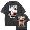 5 Seconds of Summer Everyone's A Star! AUS & NZ World Tour Vintage Washed T Shirt Men Women Streetwear Oversized T-shirt Harajuku Hip Hop Punk T-shirt