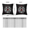 Baphomet Leviathan Black Pillow Cover Mystical Devil Satanic Soft Cozy Polyester Pillow Case for Home Sofa Bed Car 18x18 Inch