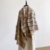New Fashion Cashmere Women Print Double-sided Scarf  Winter Warm Elegance Shawl Pashmina Female Outdoor Brand Scarves
