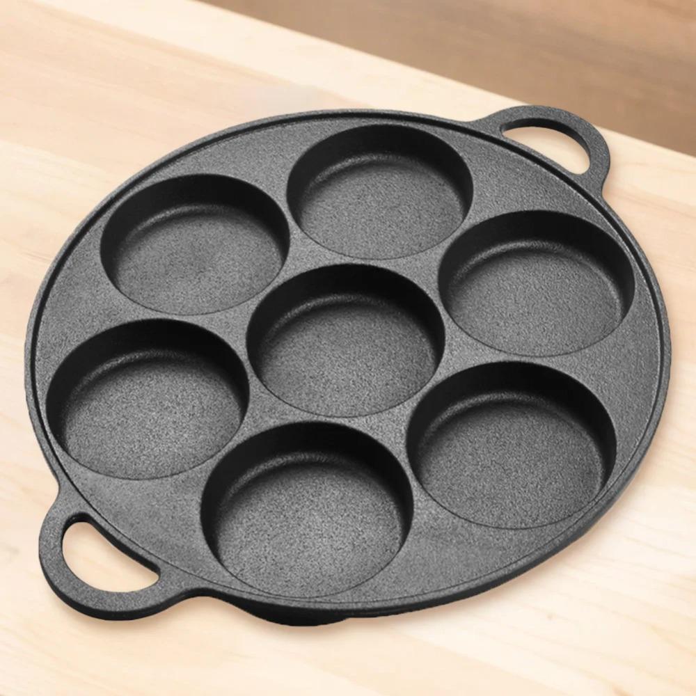 Non-Stick Fried Eggs Pot Efficient Kitchen Frying Pan Cookware 7 Hole Omelette Pan  Commercial