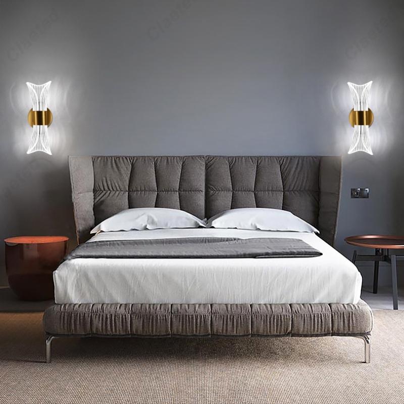 LED Acrylic Wall Lamp Indoor Lighting Home Decoration Bedroom Living Room Study Room Corridor Background Decoration Wall Lamp