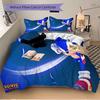Sonic Adventure Print 3Pcs Bedding Setduvet Cover With 2 Bedropillowcase Home Birthday Gift