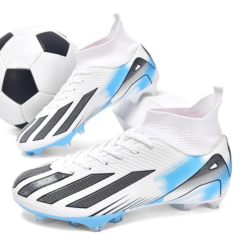 New Men Football Boots Cleats Soccer Shoes Grass Adult Anti-Skid Ultralight Athletic Outside Plush Comfort Training Match Athletic Shoes