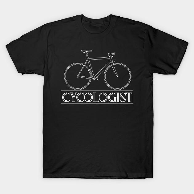 

Men Black Print T-shirt Cycologist - Vintage Retro Mountain Biking Gift No-Cut Transfer Paper Print Cotton Tshirt - Men s Sum... S разноцветный