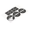 Auto Center Console For GOLF/Mk5 04-08 AC A/C Control Button Worn Repair Kit Decals Stickers Car Button Repair Stickers