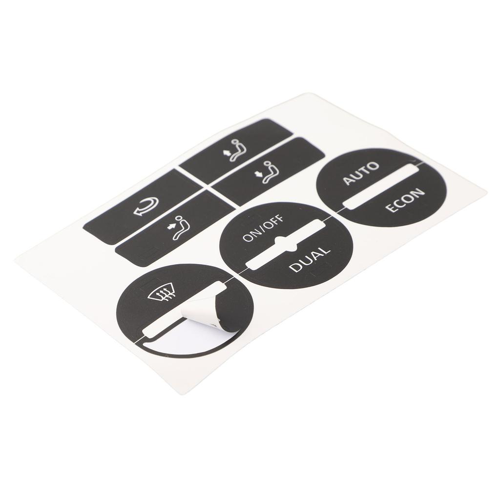 Auto Center Console For GOLF/Mk5 04-08 AC A/C Control Button Worn Repair Kit Decals Stickers Car Button Repair Stickers