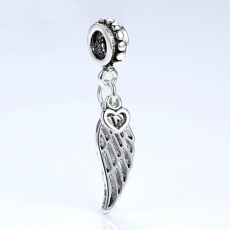 Wing Charms Silver Color European Charms & Pendant for Bracelet Beads