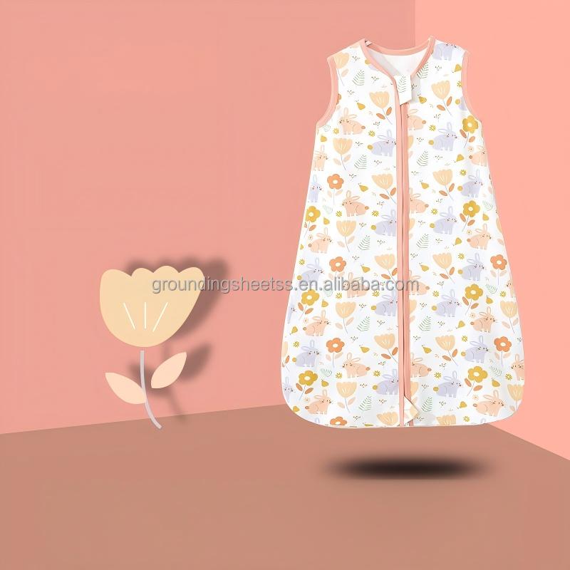 Baby Sleep Sack Wearable Blanket Baby Sleeping Bags 0.5 Tog Sleeveless Zipper Baby for Newborn