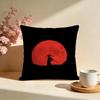 Hot BBlue Eye Samuraiful Cushion Cover Stylish Washable Pillow Cover Ideal for Couch Bedroom Car Decoration