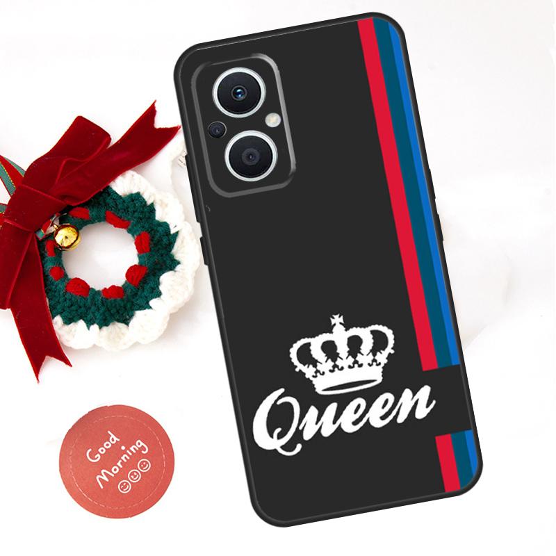 King Queen Couple Lovers Funda For OPPO Reno 13 F 14 10 11 12 Pro 12F 11F 14F 7 8 Lite OPPO Find X9 X8 X6 X5 Pro Case
