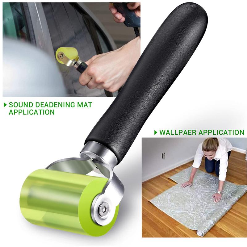 Rullo di Gomma Applicazione 30/50mm Nero Utile Durevole Dropshipping Strumento Rullo a Pressione Insonorizzazione Auto Strumento Fonoassorbente