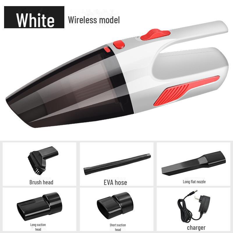 Portable Dual-Use Car and Home Cordless Vacuum Cleaner with Light
