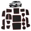 Ruiya 2024 and New Honda Vezel RV Minor Change Rubber Mats for Door Pockets and Honda Vezel Accessory New Vezel Custom Parts [April Later] (late-model