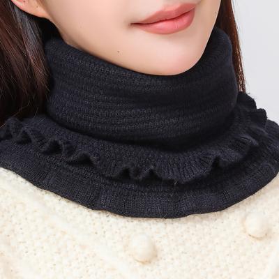New Women Winter Scarf Knitted Cotton Fake Collar Scarf Women Warm Turtleneck Neck Warmer Detachable Winter Windproof Scarf