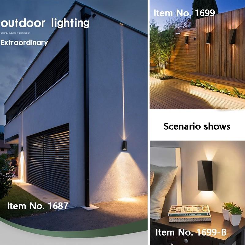 Adjustable Beam Angle Waterproof IP65 Wall Lamp LED Nordic Modern Lights Outdoor Garden Gate Balcony Courtyard Wall Light