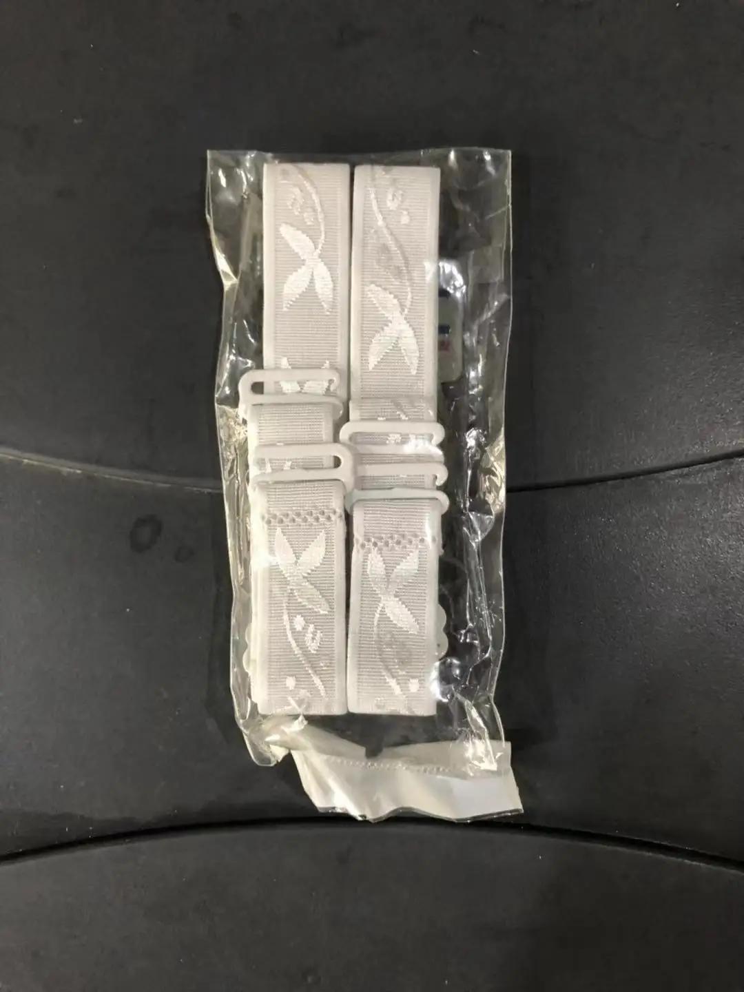 

1 пара, женский нескользящий бюстгальтер шириной 1,5 см, эластичный бюстгальтер на двойных плечах с принтом, сменные аксессуары для нижнего белья 1Pair