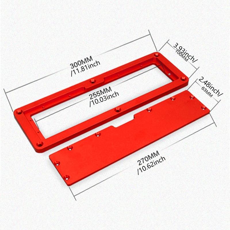 Table Cutter  Insert Aluminum Carpenter Cutter  Inversion Board Strong Strength  Cutter  Inversion Plate for Accurate Woodwork