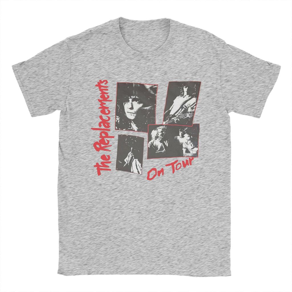 The Replacements Vintage T Shirts Men Cotton Hipster T-Shirts Round Collar  Tee Shirt Short Sleeve Clothes Big Size