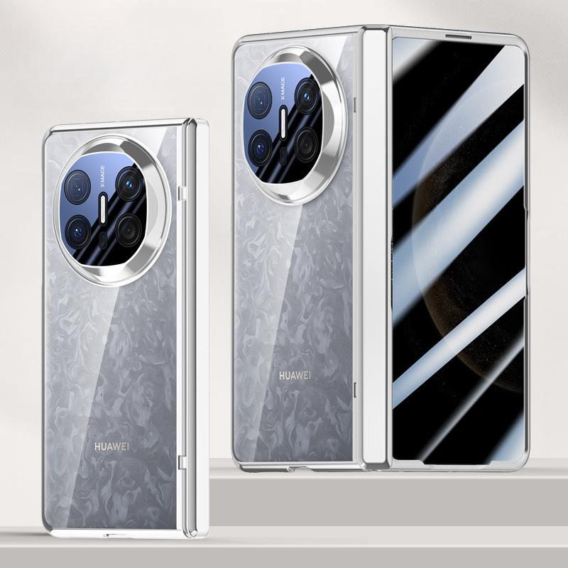 Suitable for Huawei Matex6 Mobile Phone Case Film Integrated Flip Plating Transparent All-inclusive Spring Hinge Center Shaft Anti-fall Sleeve