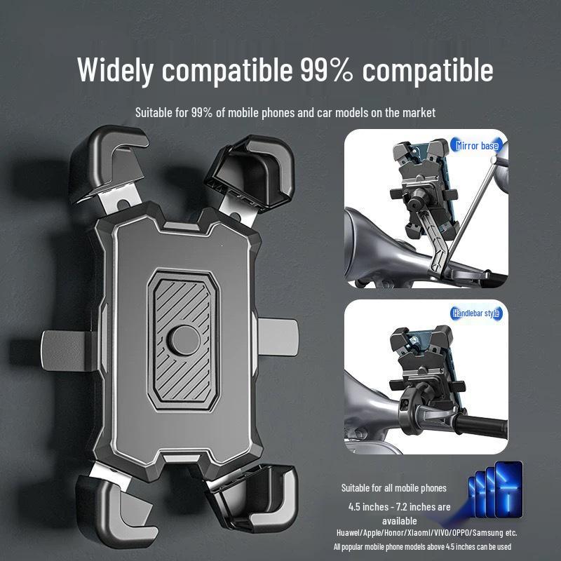 Shockproof Bike & Motorcycle Phone Holder for Cross-Border Navigation