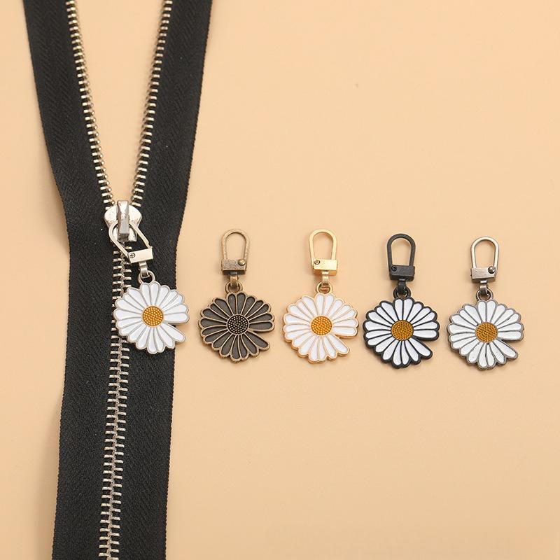 5Pcs Tool-Free Detachable Stylish Zipper Pull Metal Zipper Repair Replacement Slider DIY for Coat Jacket Backpack Handbags