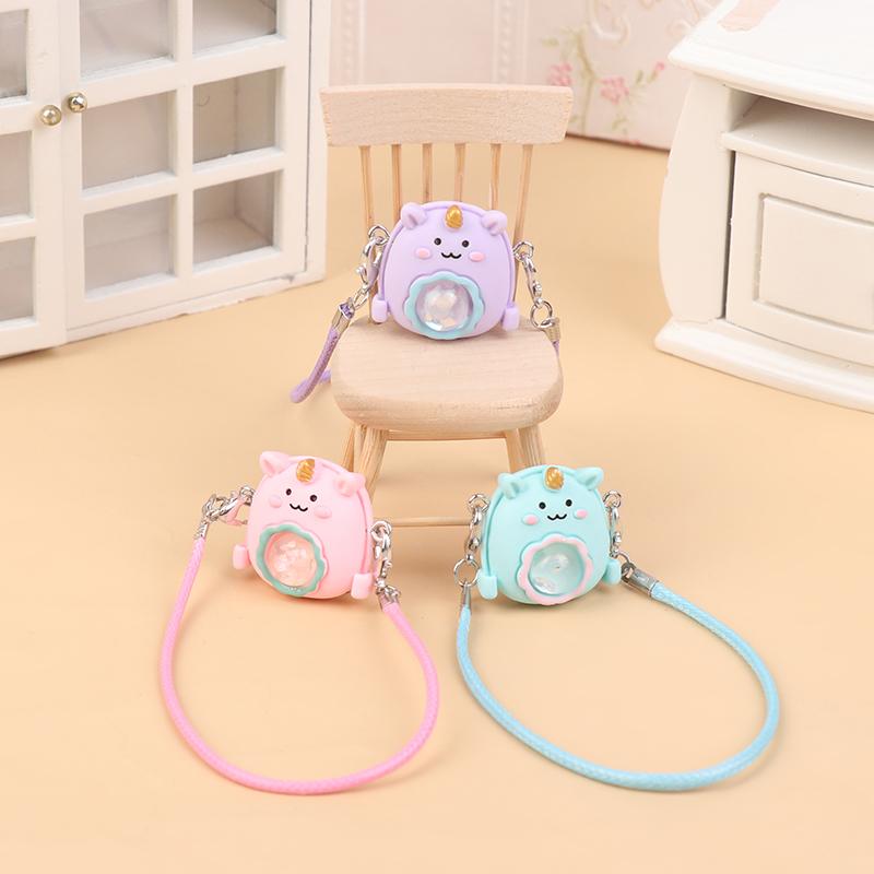 Dollhouse Mini Schoolbag Miniature Doll Crossbody Bag Shoulder Bag Handbag Backpack Shoulder Bag Decor Toys 1:12 Model