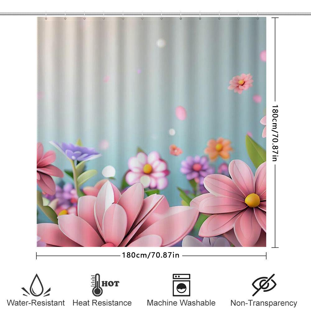 Drukowana w 3D Dekoracyjna Zasłona Prysznicowa do Łazienki z Motywem Uroczej Żaby dla Dzieci Wodoodporna Tkanina Wodoodporna Podszewka Kąpielowa Nowoczesna