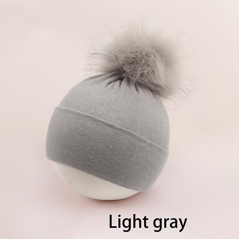 Baby Winter Warm Hats Toddler Pom Pom Beanie Knit Soft Caps For Boys Girls Cotton Elastic Children Bonnet Hat Beanies Girls Caps
