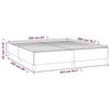 VidaXL Cadre de lit Gris clair 160x200 cm Velours347330