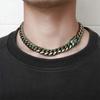 [Necm] Men's Titanium Necklace, Hypoallergenic, 6mm Wide, Curb Chain Necklace, Fashion Accessory
