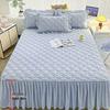 A-class Thick Quilted Bed Skirt - Winter Dustproof Non-Slip Bed Cover with Princess-Style Skirt Edge