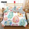 Soft Easter Eggs Bedding Set 3D Print Rabbit Cartoon Eggs Duvet Cover Polyester Pillowcase Greetings and Presents For Easter Day
