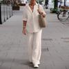 Жіночі модні повсякденні весняно-осінні одноколірні брюки з довгим рукавом і принтом, брючні костюми