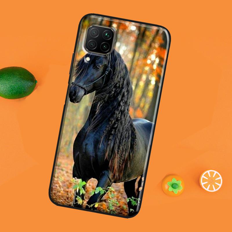 Pouzdro na telefon s motivem koně pro Huawei P40 Lite P20 P30 Pro Nova 5T P Smart Z 2019 2021 Honor 50 10i 8X 9X
