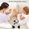 Adorable Smiling Black And White Cow Plush Toy Soft Stuffed Animal Doll Gift