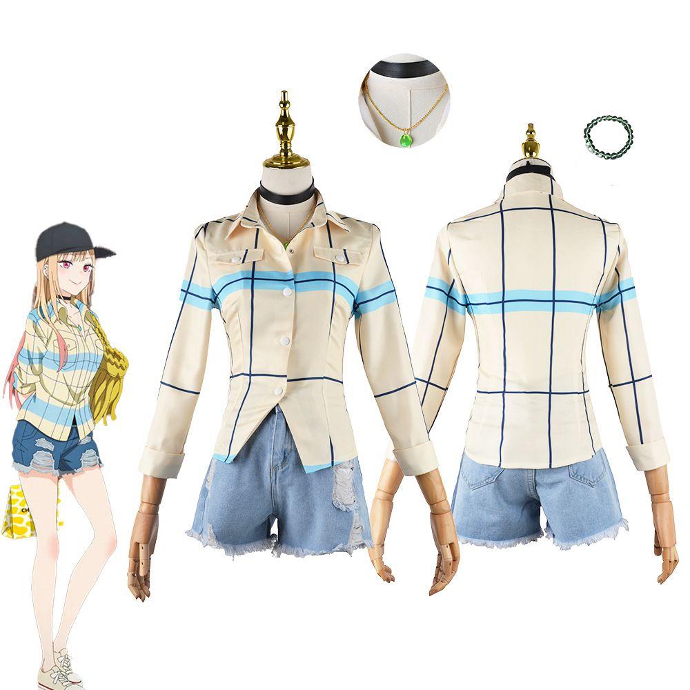 Dressup Anime My Darling Cosplay Costume Cos Wig Maid Party Girls Tie Collar