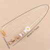 Chic Silicone and Wooden Bead Keychain Hook Closure for All Seasons; Versatile Accessory with Daisy Pendant Detail - 1 Pack