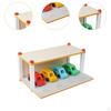 Wooden Toy Parking Lot with Car, Garage Car Play Set, Vehicle Role for 3 4 5 Year Olds