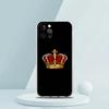Diamond Crown Phone Case for iPhone 16 15 14 13 12 Pro Max Transparent Soft for iPhone 11 Pro Max 7 8 Plus XS XR Shell Bag