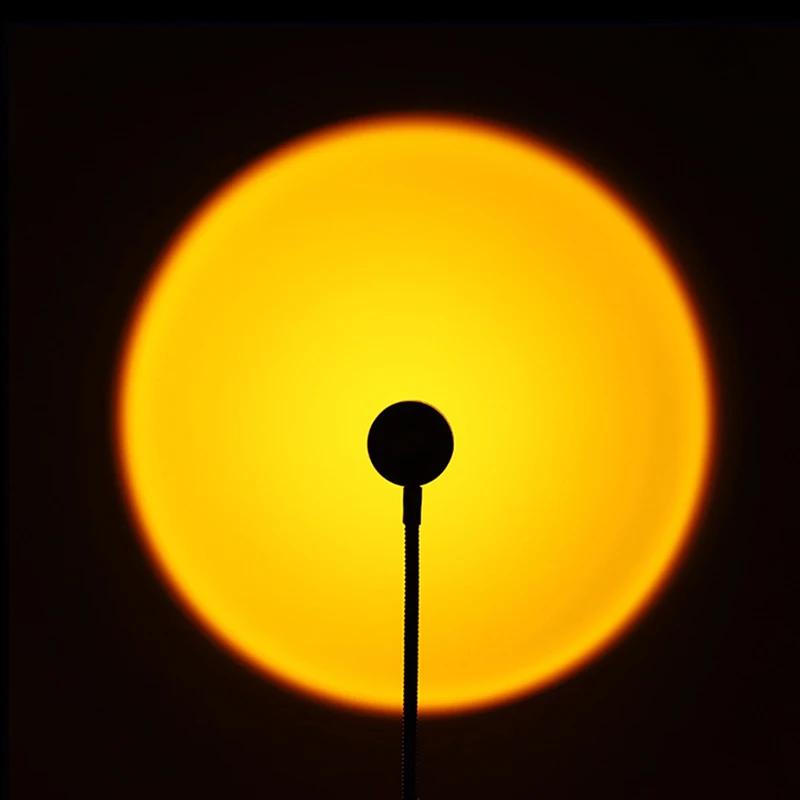 USB Sonnenuntergangslicht LED Regenbogen Neon Nachtlampe Handy Selbstfotografie Licht Wandatmosphärenbeleuchtung Für Schlafzimmerdekoration