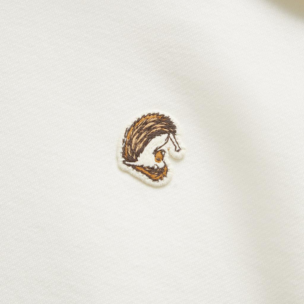 Li Ning Sports Fashion Series Solid Color Breathable Comfortable Knitted Sweatshirt Women Sweatshirt Off-White AWDU982-1