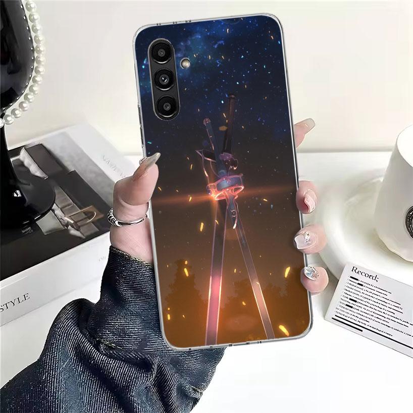 Anime Sword Art Online SAO Phone Case For Samsung Galaxy A13 A14 A15 A16 A17 A53 A54 A55 A56 A57 A33 A34 A35 A36 A37 A23 A24 A25